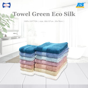 Hand Towel Green Eco Silk